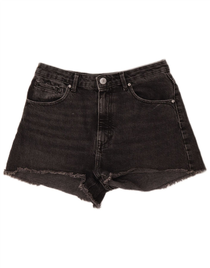 Zara Dame Denim Shorts EU 40 Medium W30 Sort