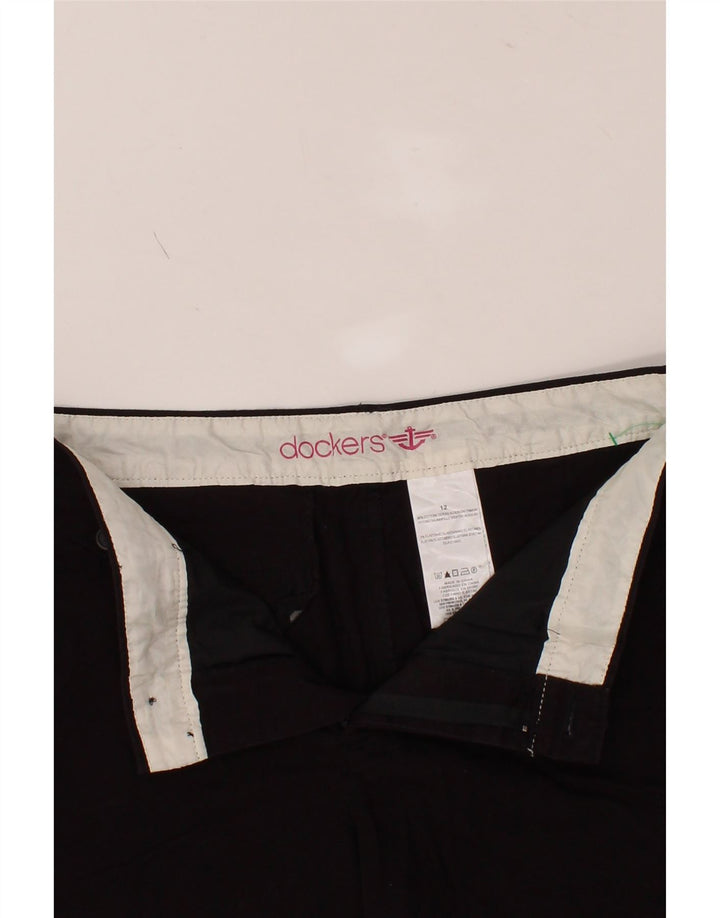 DOCKERS Womens Chino Shorts US 12 Large W34  Black Cotton Vintage Dockers and Second-Hand Dockers from Messina Hembry 