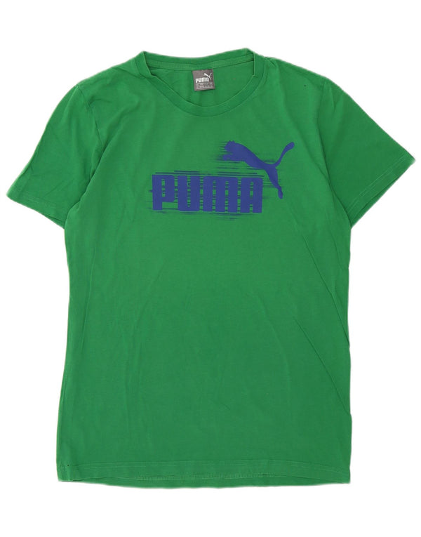 Puma Herre Grafisk T-Shirt Top Medium Grøn