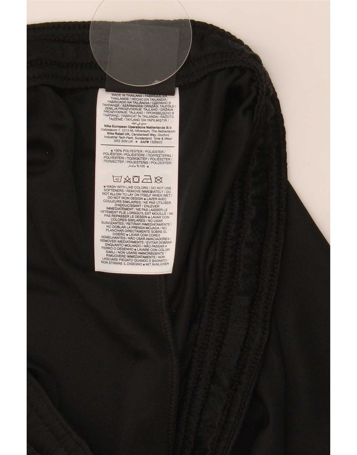 Nike Dame Dri Fit Sports Shorts UK 12 Medium Sort Colourblock Polyester