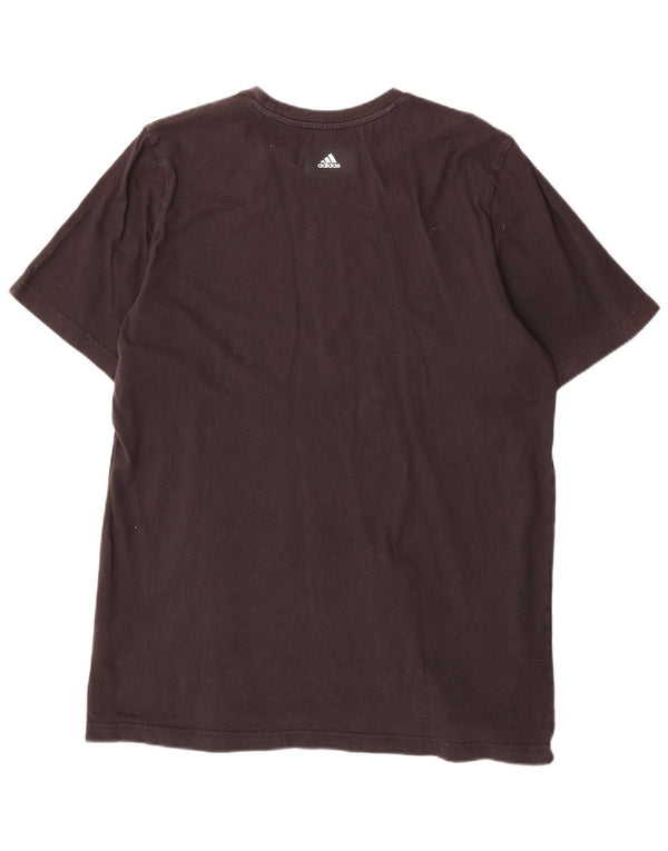 ADIDAS Grafisk T-shirt top til mænd, stor sort bomuld