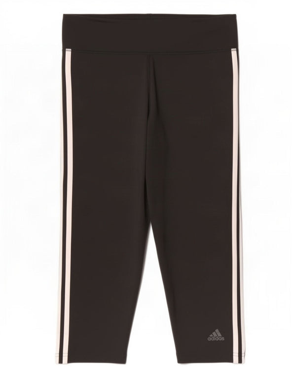 Adidas Womens Climalite Leggings UK 16/18 Large Black Polyester