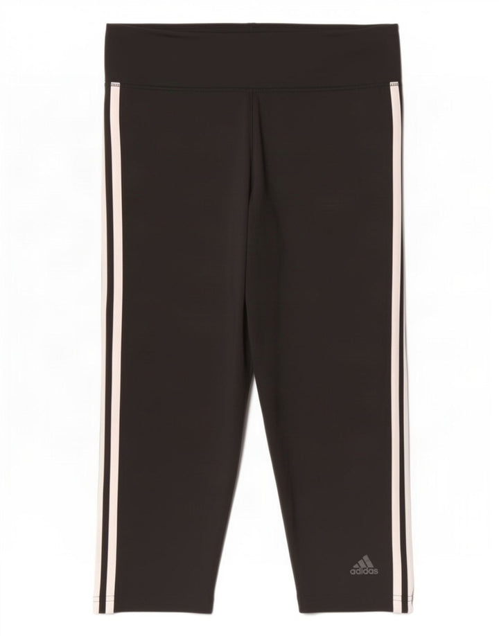 Adidas Womens Climalite Leggings UK 16/18 Large Black Polyester