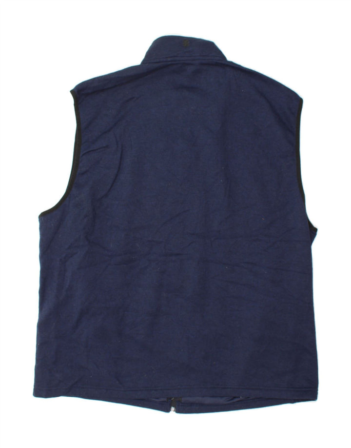 IZOD Mens Sleeveless Tracksuit Top Jacket 2XL Navy Blue Polyester Vintage Izod and Second-Hand Izod from Messina Hembry 