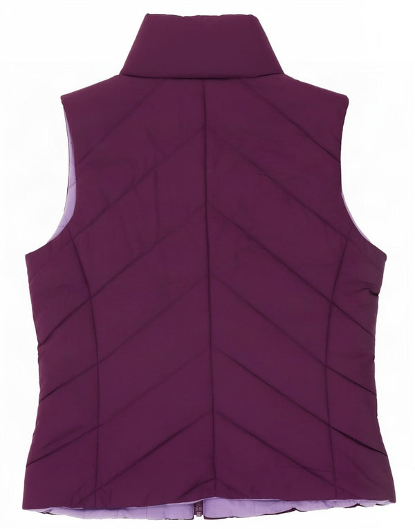 M&Co Womens Padded Gilet UK 12 Medium Purple Polyester