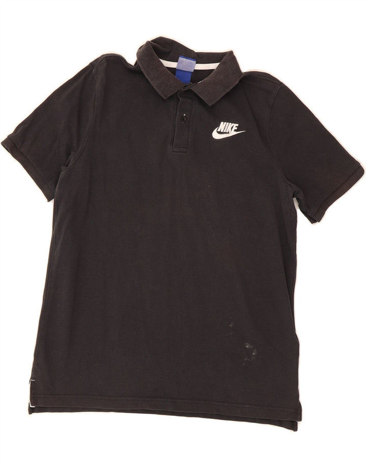 NIKE Mens Polo Shirt Medium Black Cotton Vintage Nike and Second-Hand Nike from Messina Hembry 