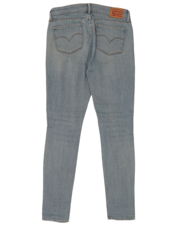 Levi's Dame 711 Skinny Jeans W27 L28 Blå Bomuld