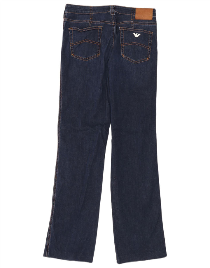 Armani lige jeans til kvinder W31 L32 marineblå bomuld