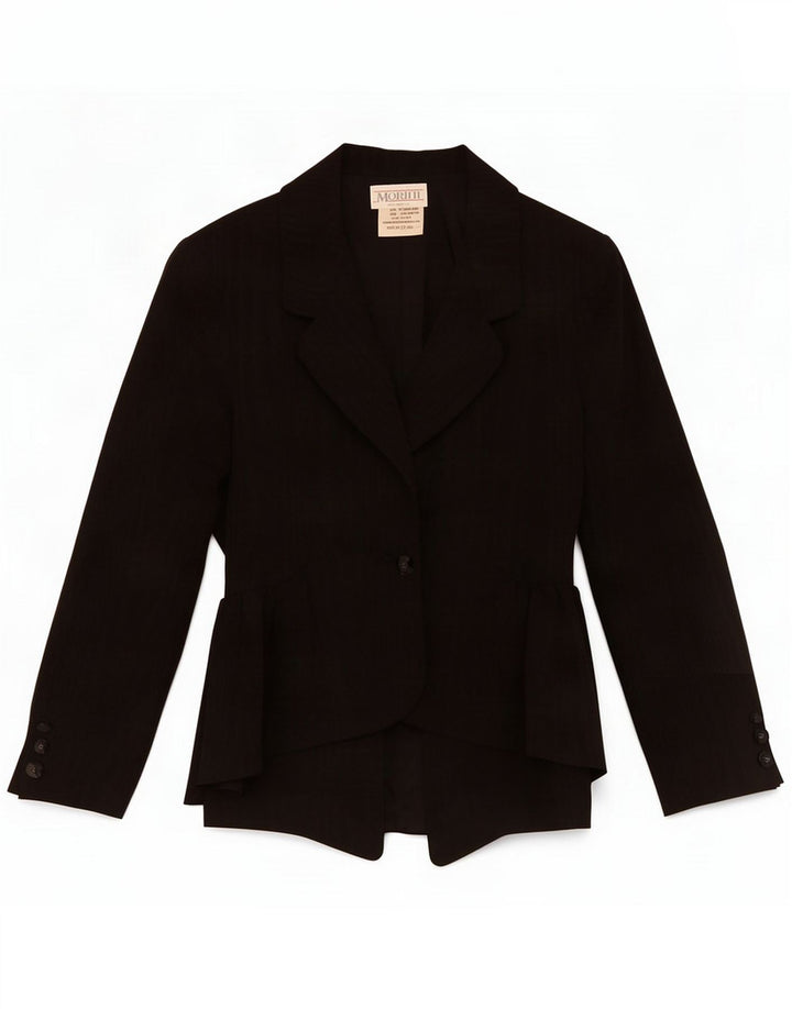 Sergio Morini Dame 1 Knap Blazer Jacket IT 46 Large Black Acetate