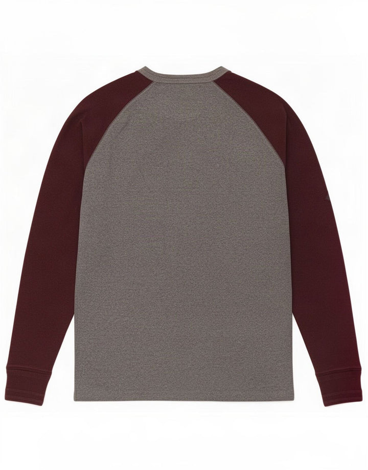 Superdry Herre Top Langærmet Stor Grå Colourblock Bomuld