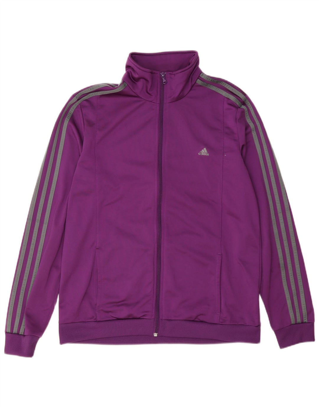 Adidas træningsdragt topjakke til kvinder UK 16/18 Stor lilla polyester