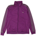 Adidas træningsdragt topjakke til kvinder UK 16/18 Stor lilla polyester