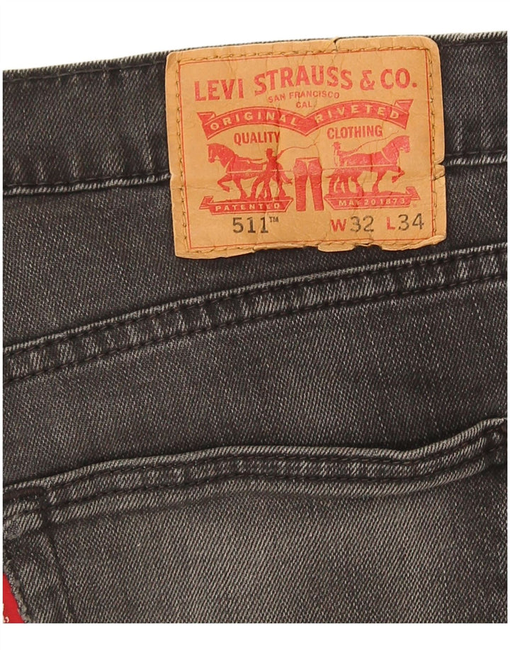 Levi's Slim Jeans til mænd W32 L28 Grå