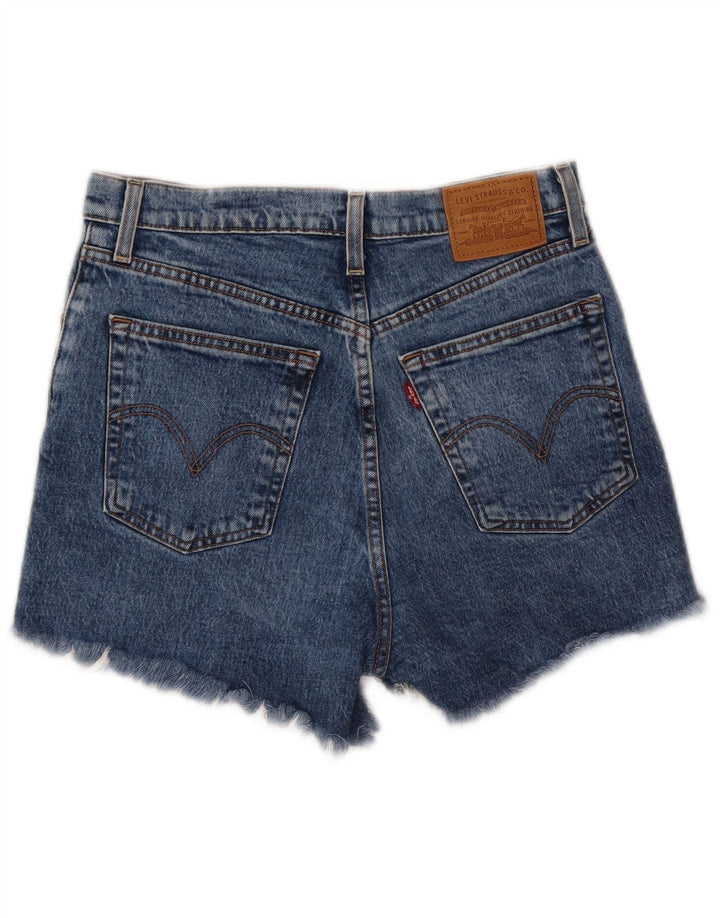 Levi's Dame Ribcage Denim Shorts W28 Medium Blue Bomuld