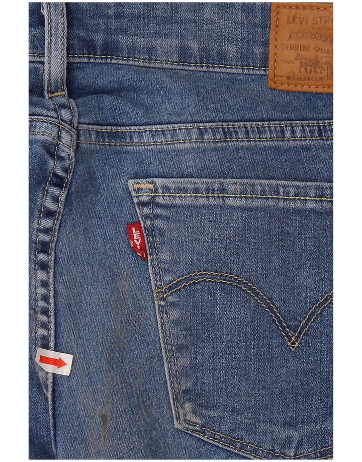 LEVI'S Womens 711 Skinny Jeans W29 L32 Blue Cotton