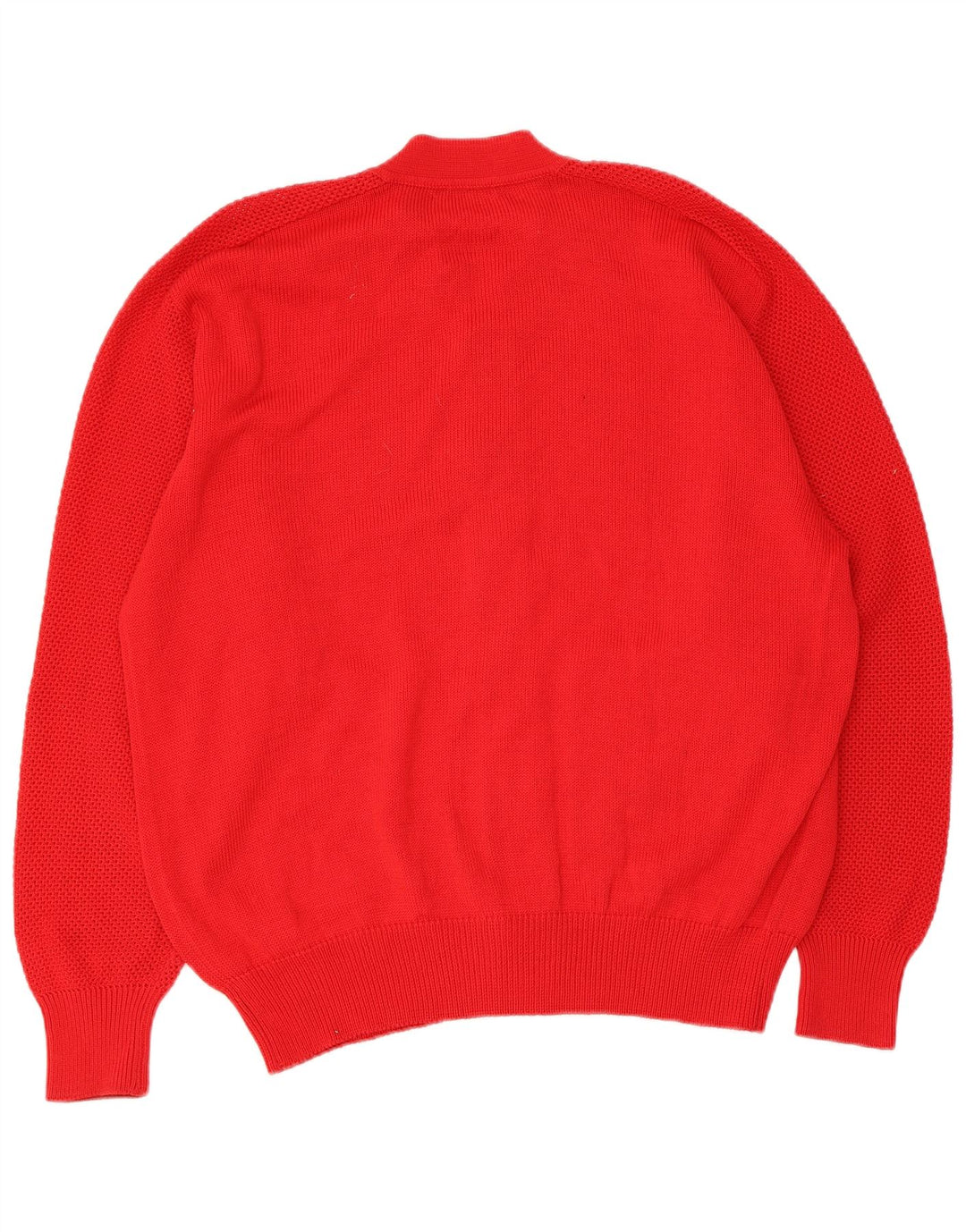 Vintage herre cardigan sweater Stor rød bomuld
