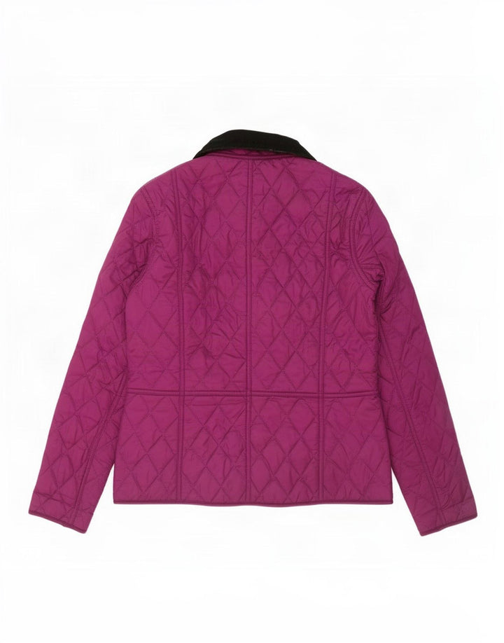 Barbour Quiltet jakke til kvinder UK 8 Lille lilla polyester