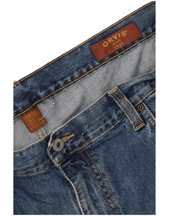 Orvis Straight Jeans til mænd W44 L30 blå bomuld