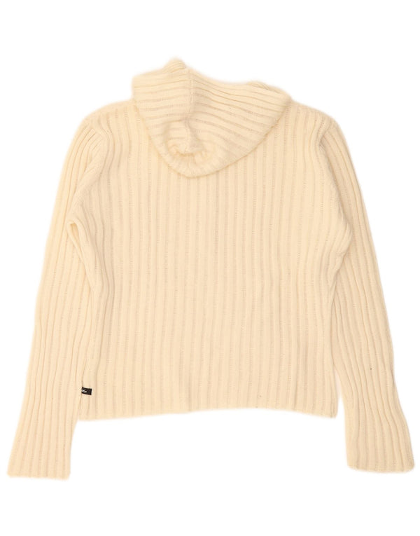 Carrera sweater med hætte og hals til kvinder UK 14 Medium Off White