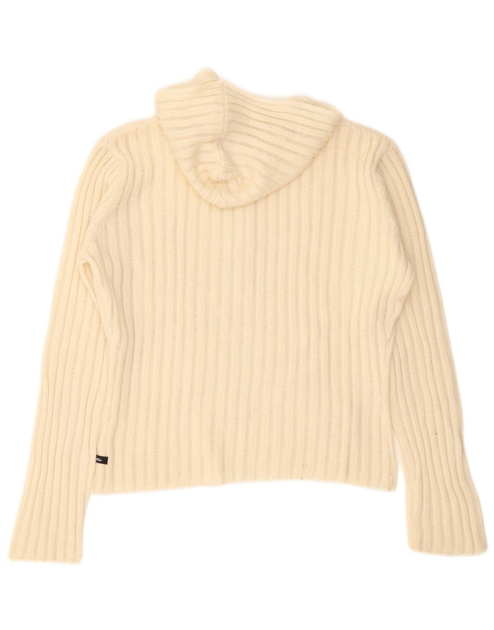 Carrera sweater med hætte og hals til kvinder UK 14 Medium Off White