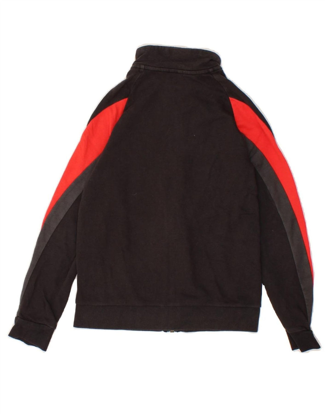 ADIDAS Boys Graphic Tracksuit Top Jacket 9-10 Years Black Colourblock Vintage Adidas and Second-Hand Adidas from Messina Hembry 