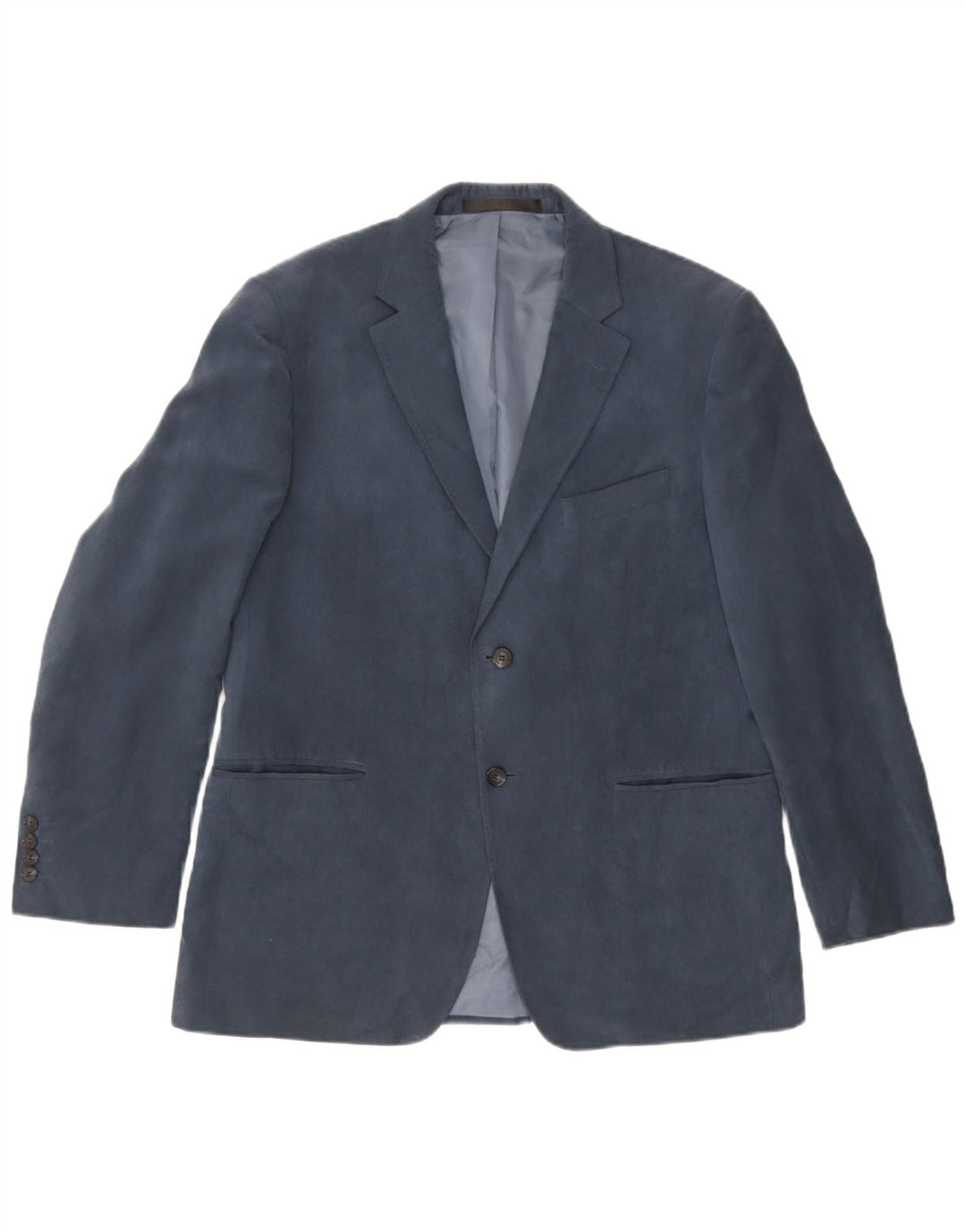 Marks & Spencer Herre 2-knaps blazerjakke UK 38 Medium Blue Polyester