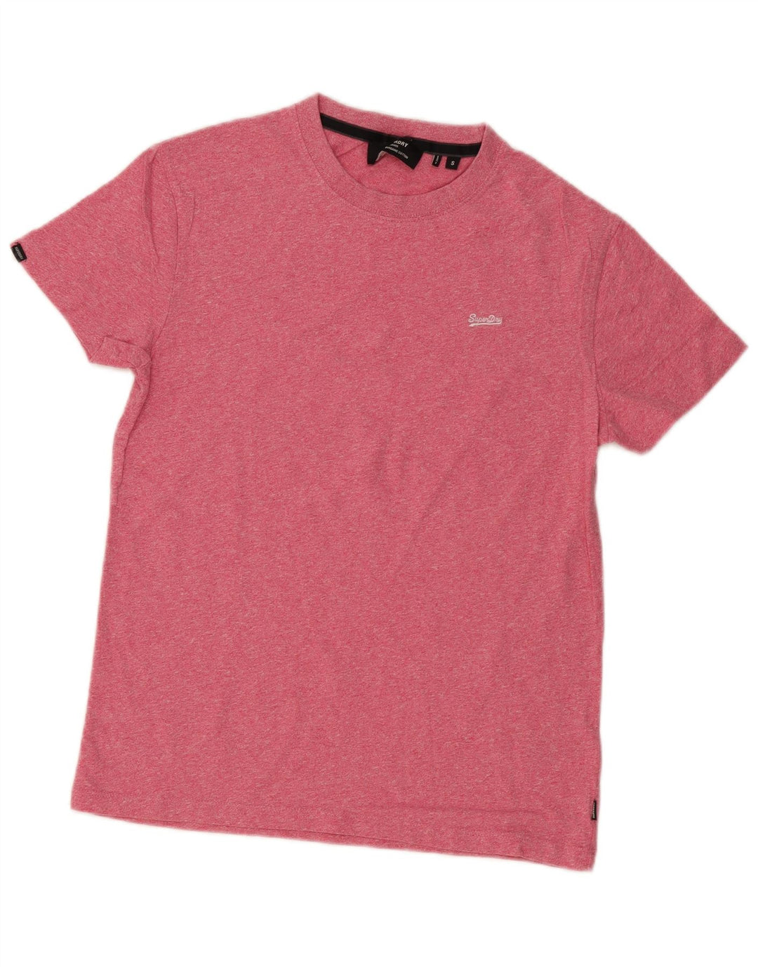 Superdry Herre T-shirt Top Lille Pink Flecked Bomuld