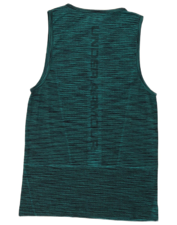 Under Armour Herre Heat Gear Grafisk Vest Top Medium Grøn Flecked