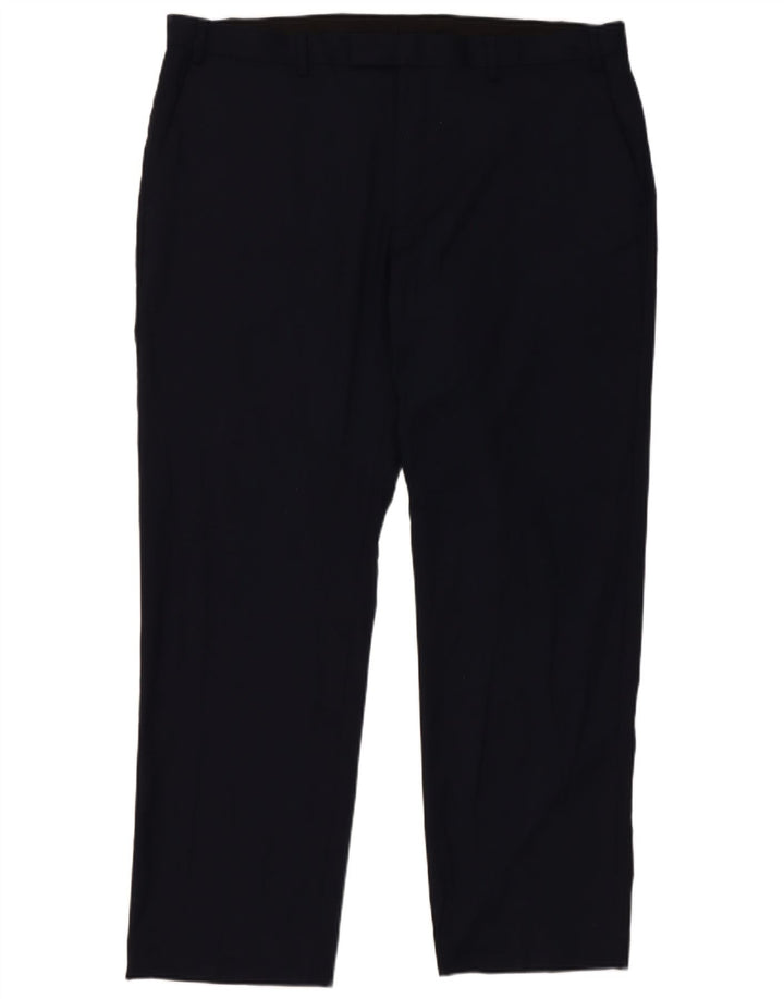 Marks & Spencer Herre Regular Fit Casual Bukser W40 L31 Marineblå