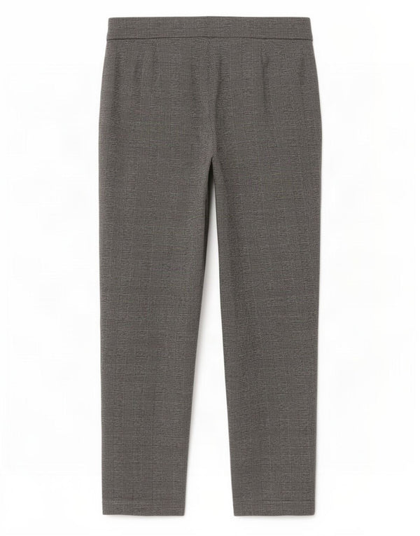 Marks & Spencer Womens Crop Leggings UK 14 Large Grå Houndstooth Polyester