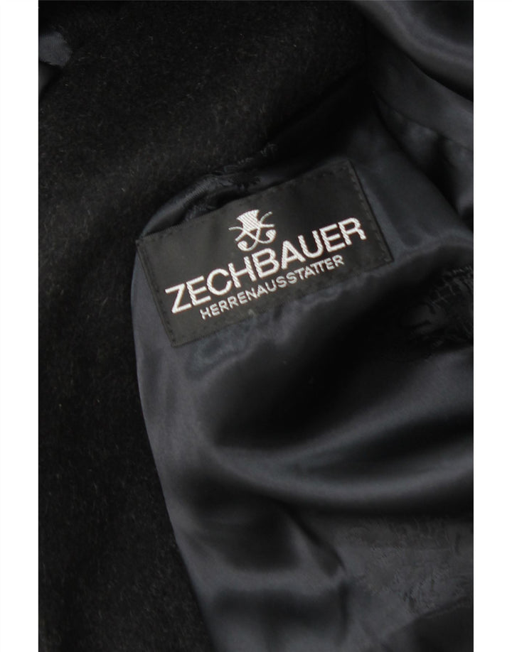Vintage overfrakke til mænd EU 46 Small Black Cashmere