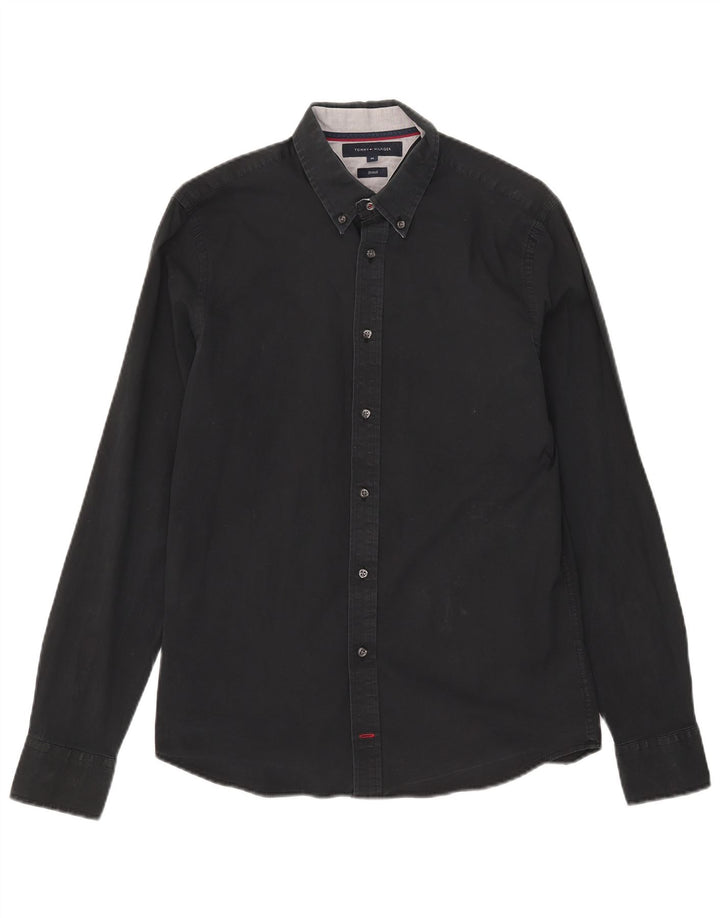 Tommy Hilfiger Herreskjorte Medium Sort Bomuld