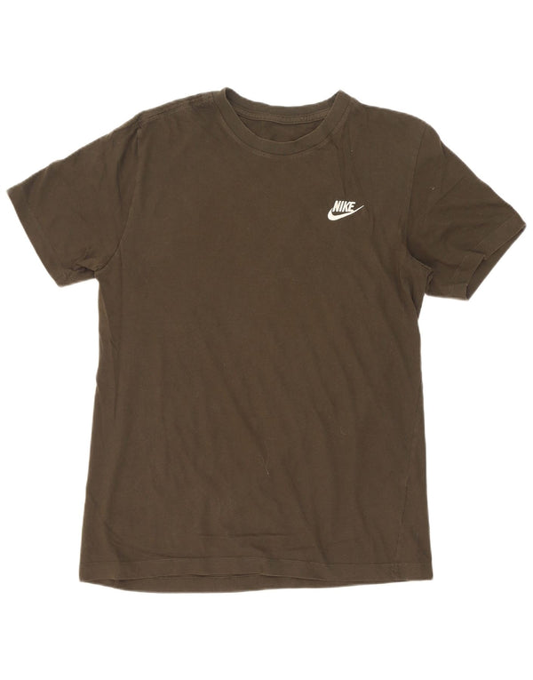 Nike Herre T-shirt Top Medium Khaki Bomuld