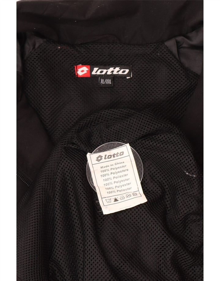 Lotto Herre træningsdragt Topjakke XL Sort Polyester Sports