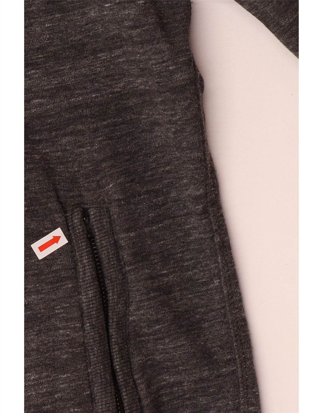 SUPERDRY Hættetrøje til mænd, lille grå flækket bomuld