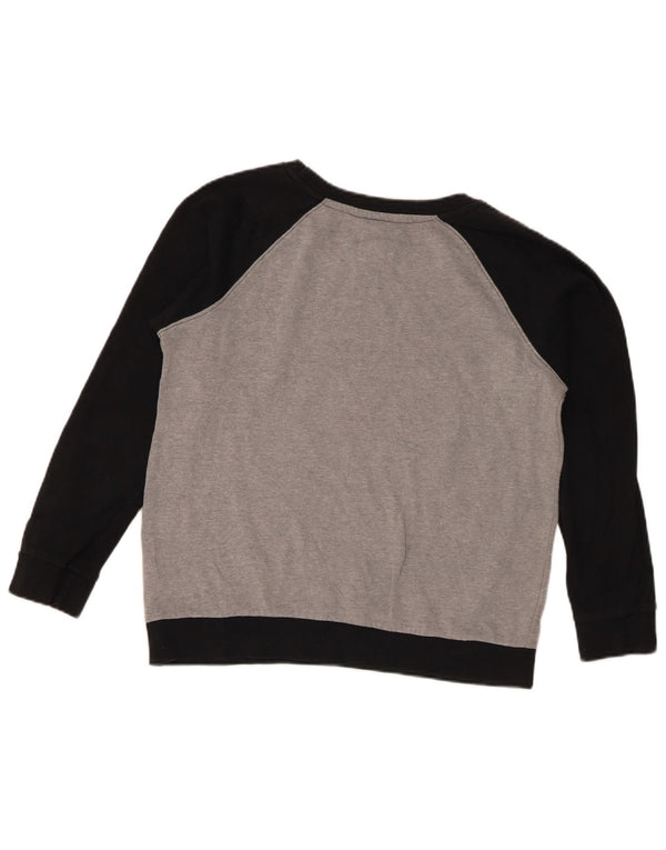 Levi's Graphic Sweatshirt Jumper UK 10 Small Grey Colourblock