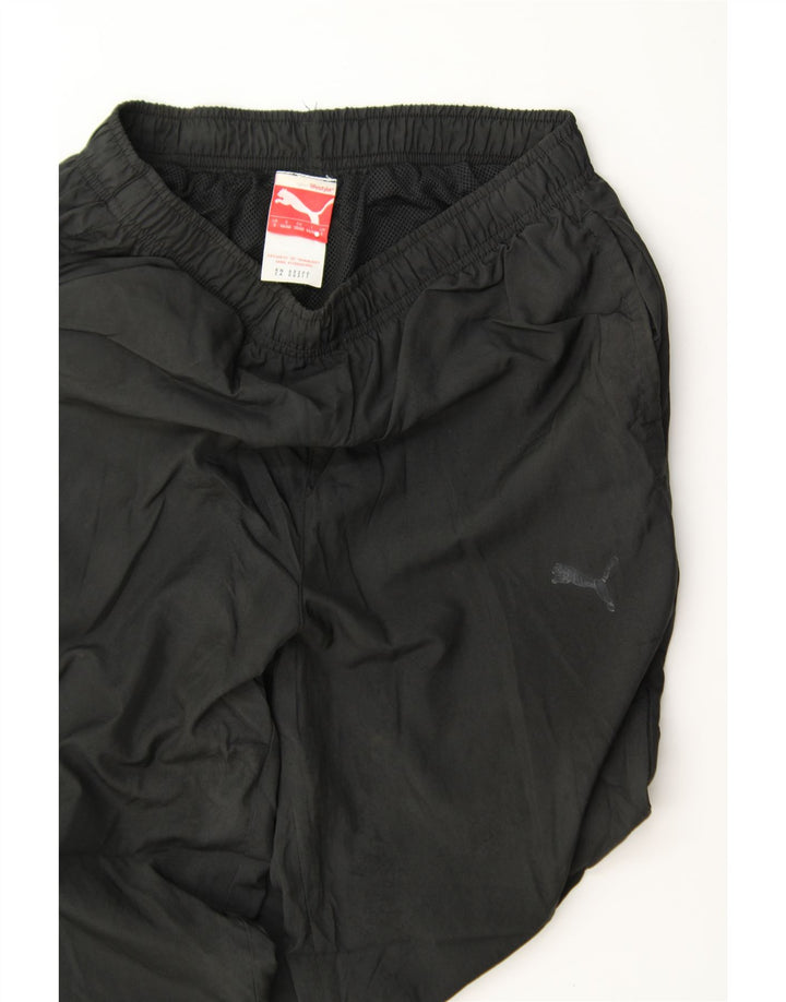 PUMA Mens Capri Tracksuit Trousers Small  Black Polyester Vintage Puma and Second-Hand Puma from Messina Hembry 