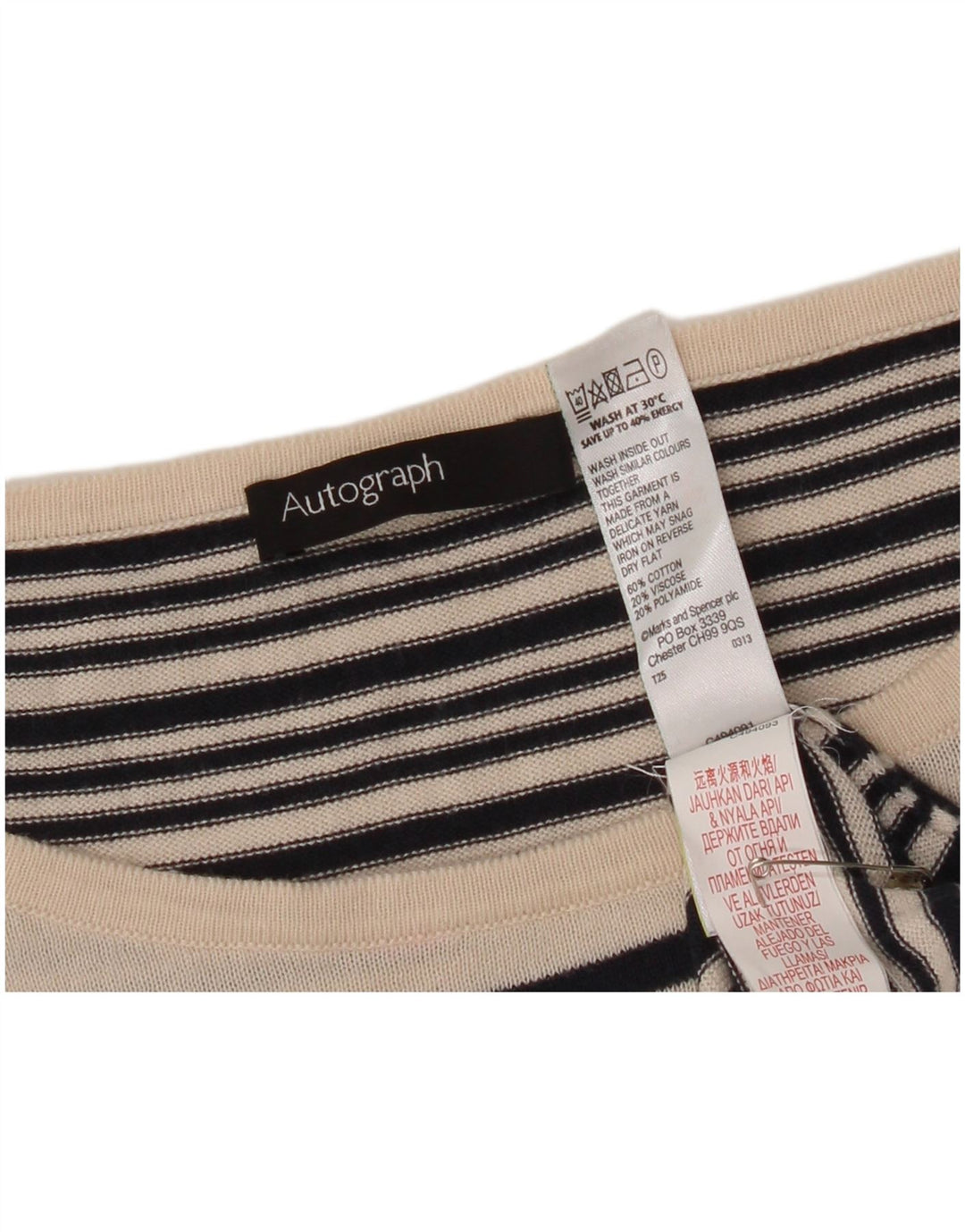 Marks & Spencer Dame Boat Neck Jumper Sweater UK 14 Medium Black