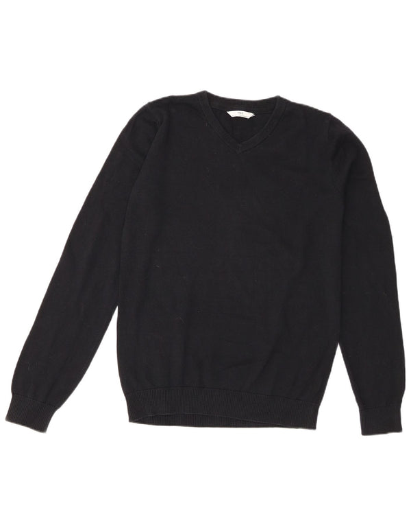 Marks & Spencer Boys V-hals sweater 14-15 år Sort bomuld