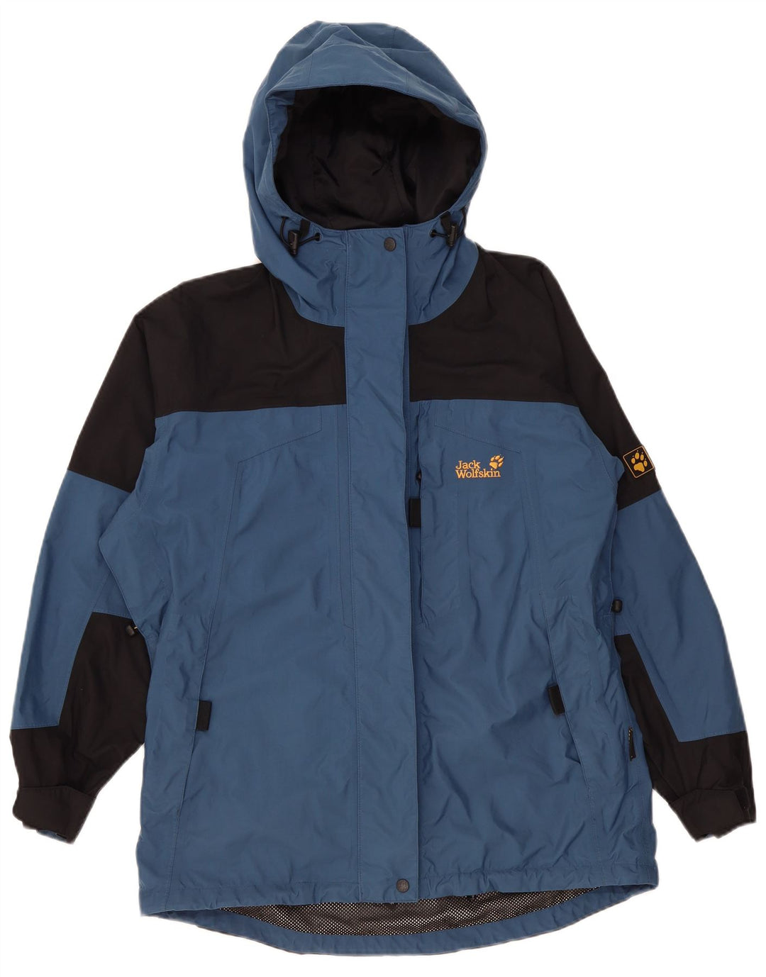 Jack Wolfskin Dame Hætte vindjakke UK 12 Medium Blue