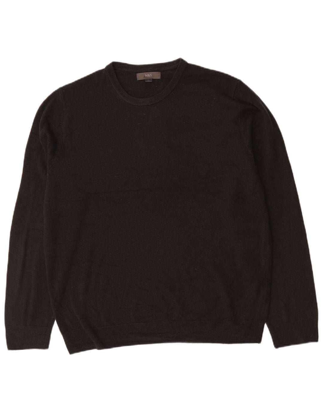 Marks & Spencer Herre sweater med rund hals XL sort akryl