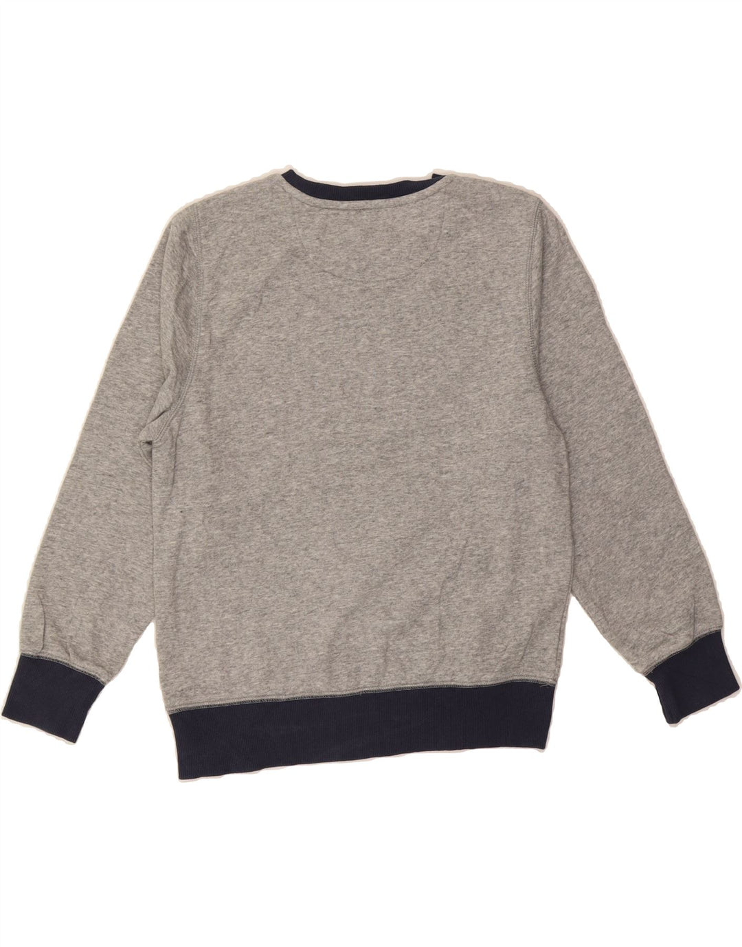 LEVI'S Boys Graphic Sweatshirt Jumper 10-11 Years Medium Grey Colourblock Vintage Levi's and Second-Hand Levi's from Messina Hembry 