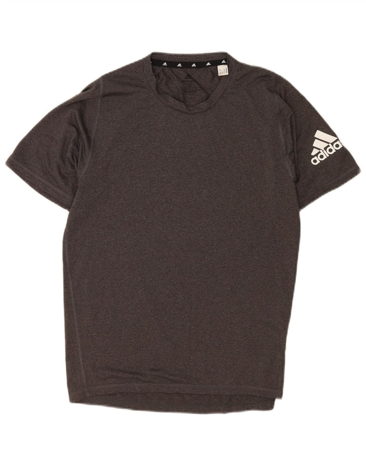 Adidas Herre Aeroready T-Shirt Top Lille Grå Polyester