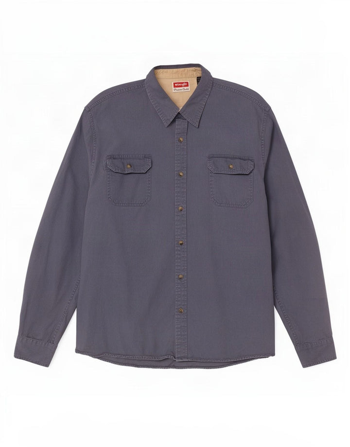 Wrangler herreskjorte 2XL blå bomuld