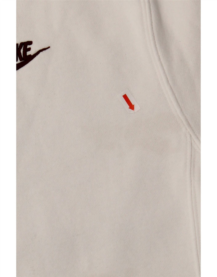 NIKE Womens Oversized Sweatshirt Jumper UK 6 XS White Vintage Nike and Second-Hand Nike from Messina Hembry 
