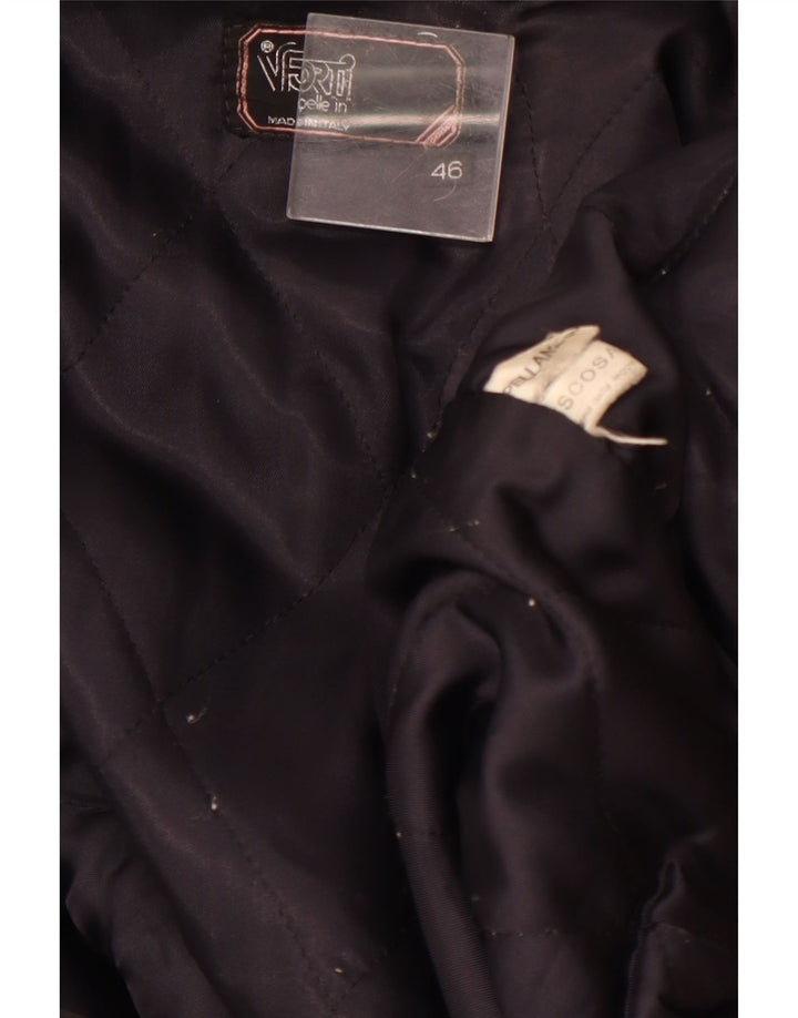 VITTORIO FORTI Bomberjakke til kvinder IT 46 Stor marineblå viskose