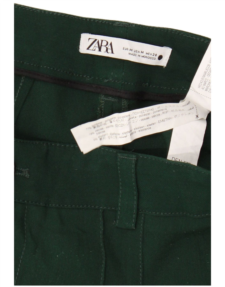 Zara Lige Casual Bukser til kvinder Medium W28 L31 Grøn Polyester