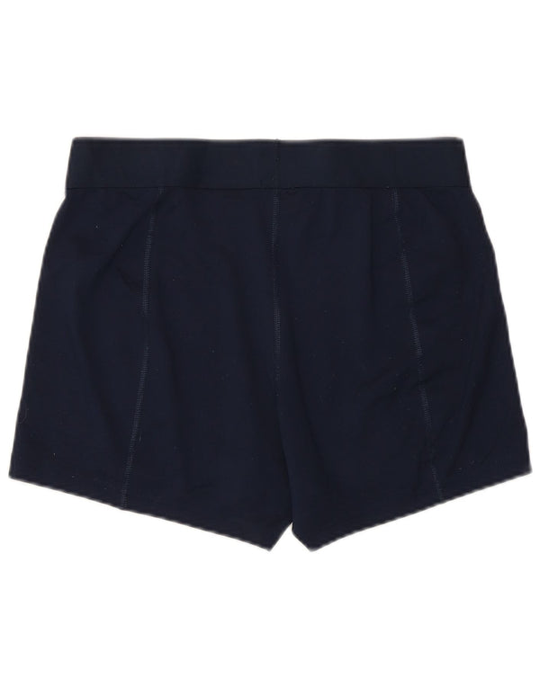 NIKE Dame Dri Fit sportsshorts UK 14 Large Navy Blue Polyester