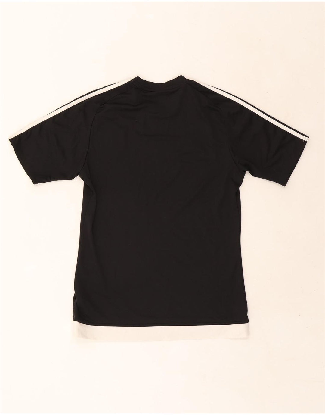 Adidas Herre Climalite T-Shirt Top Lille Sort Colourblock Polyester