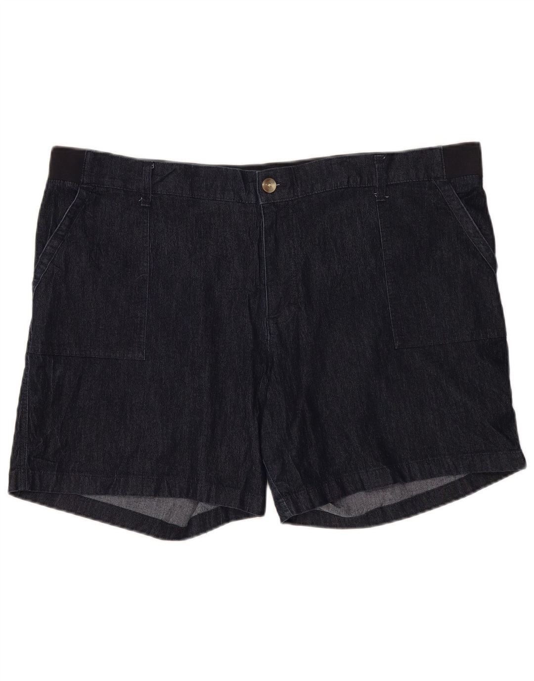 Lee Womens Mid Rise Regular Fit Bermuda Shorts W44 3XL Navy Blue